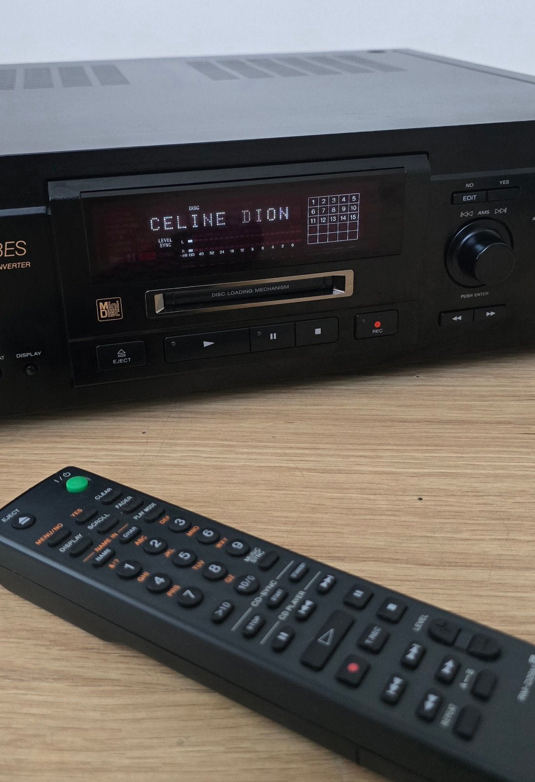 Sony MDS-JA3ES Minidisc Recorder met Afstandsbediening, Ophalen of Verzenden
