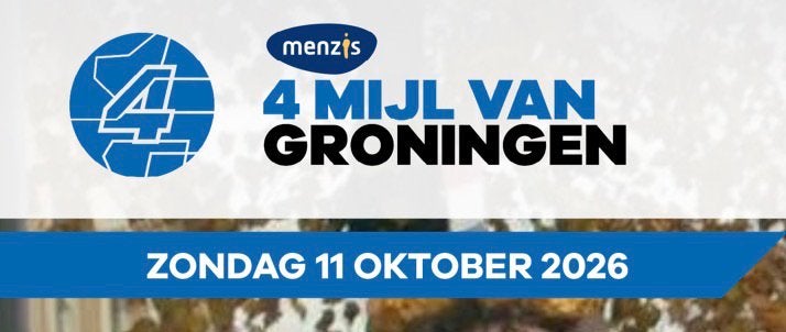 2 startbewijzen Menzis 4 mijl Groningen