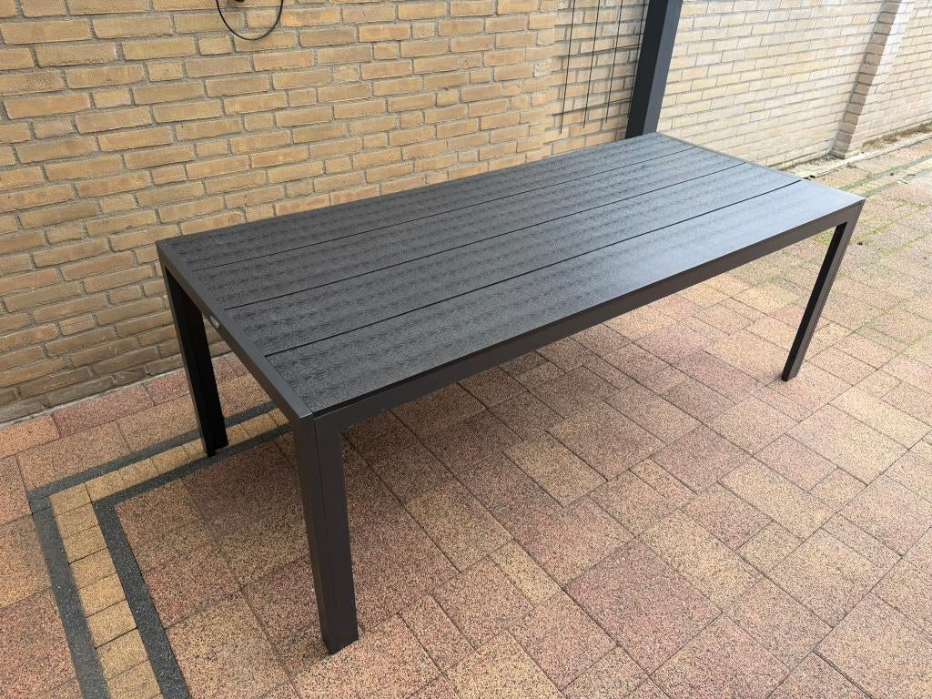 Jutlandia Tuintafel 205x90x74, Tuin en Terras, Tuintafels, Ophalen, Gebruikt, Rechthoekig, Aluminium