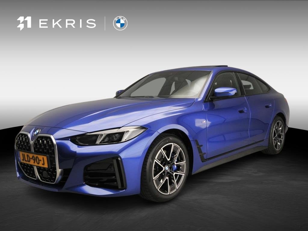 BMW 4 Serie Gran Coupé 420i | M-Sportpakket | LED | Leder |, Auto's, Automaat, 1998 cc, Met garantie (alle), Blauw