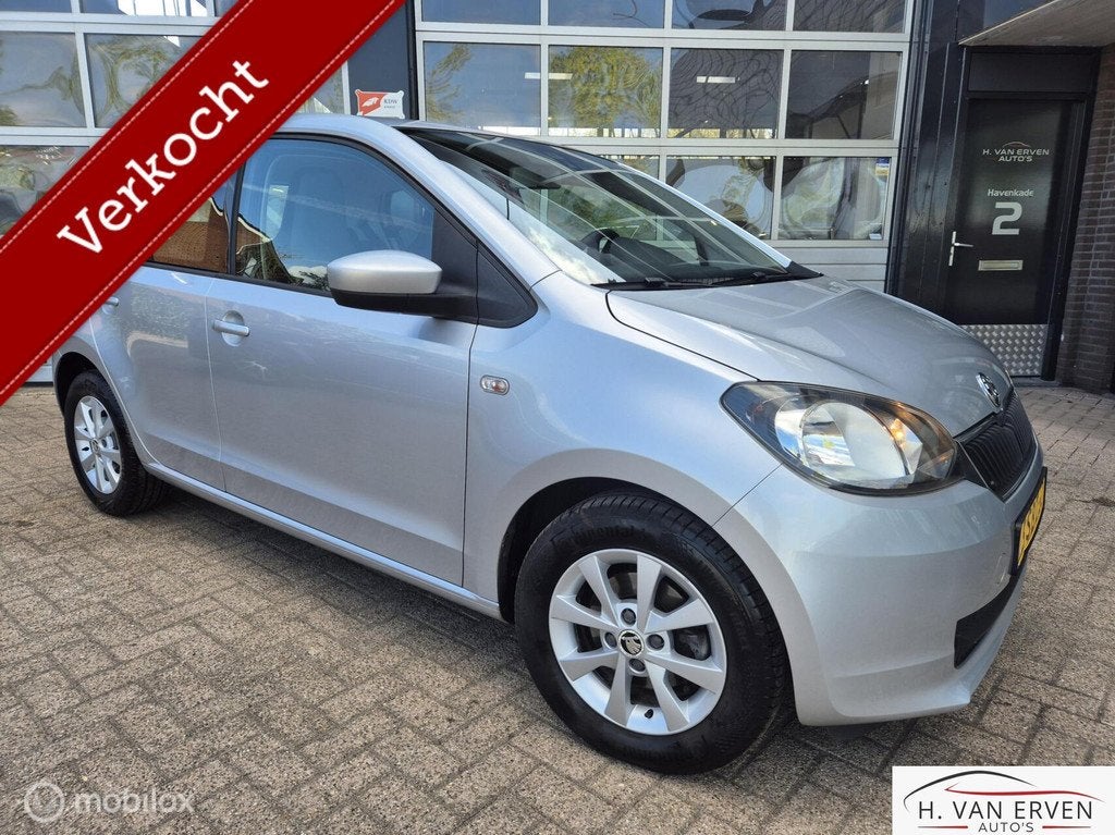 Skoda Citigo 1.0 81000KM DEALERONDERHOUDEN AIRCO NAVI NAP, Auto's, Voorwielaandrijving, Euro 5, 840 kg, Origineel Nederlands