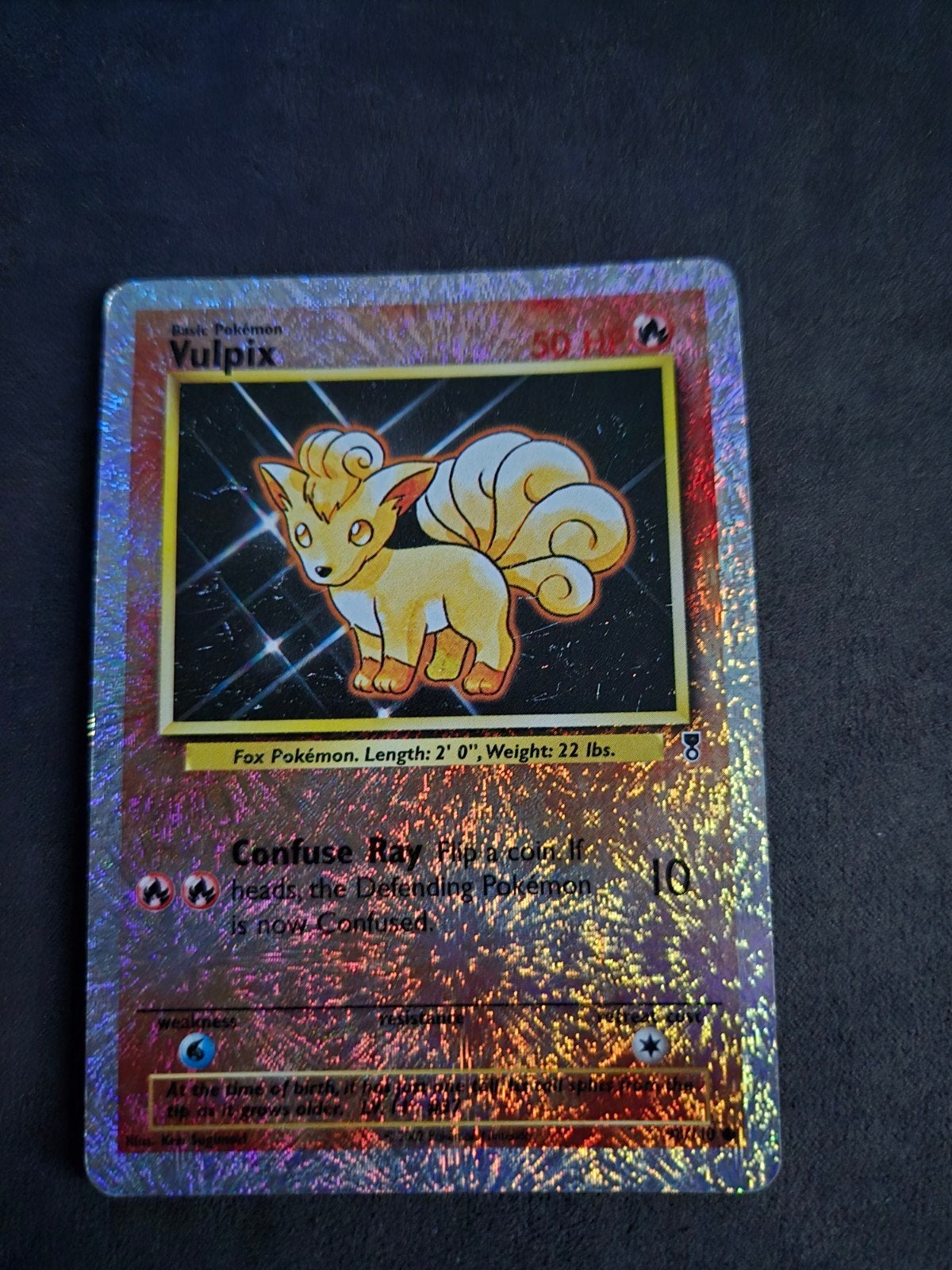 Pokémon Vulpix legendary collection reverse holo, Ophalen of Verzenden, Gebruikt, Losse kaart, Foil