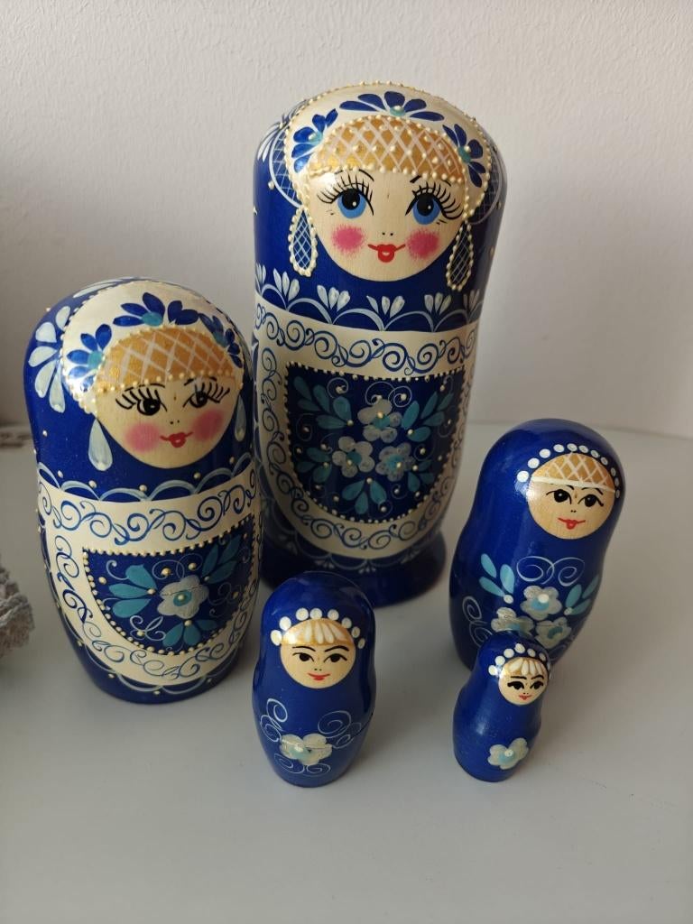 Delfstsblauw matroesjka, Ophalen of Verzenden, Nieuw
