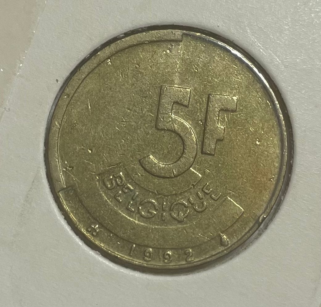 5 franc België 1992, Ophalen of Verzenden