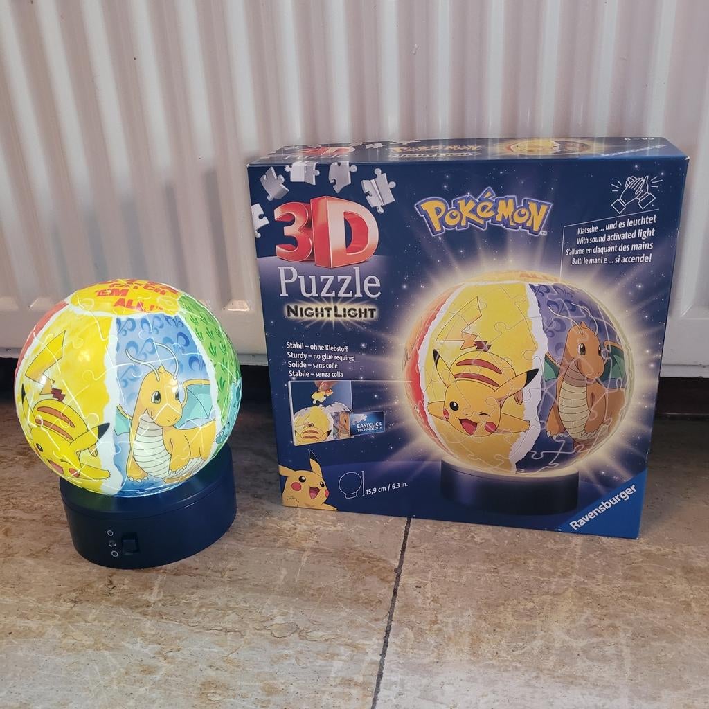 Nachtlamp Pokémon, Ophalen of Verzenden, Meer dan 50 stukjes, Zo goed als nieuw, 6 jaar of ouder