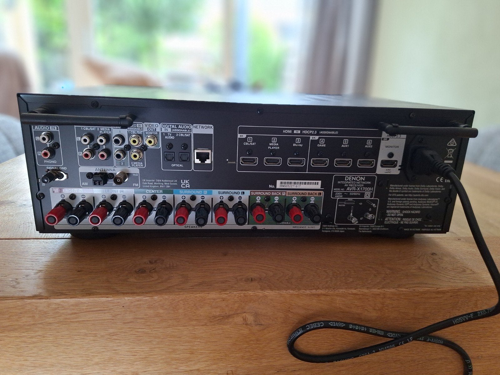 Denon X1700H AV Receiver - Zo goed als nieuw, Overige systemen, Denon, Ophalen of Verzenden, Zo goed als nieuw
