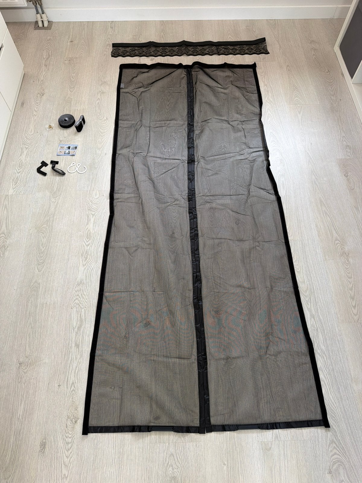 Hordeur met magneten 90x205 cm - Eenvoudige montage, Doe-het-zelf en Verbouw, Deuren en Horren, Ophalen, 80 tot 100 cm, Hordeur