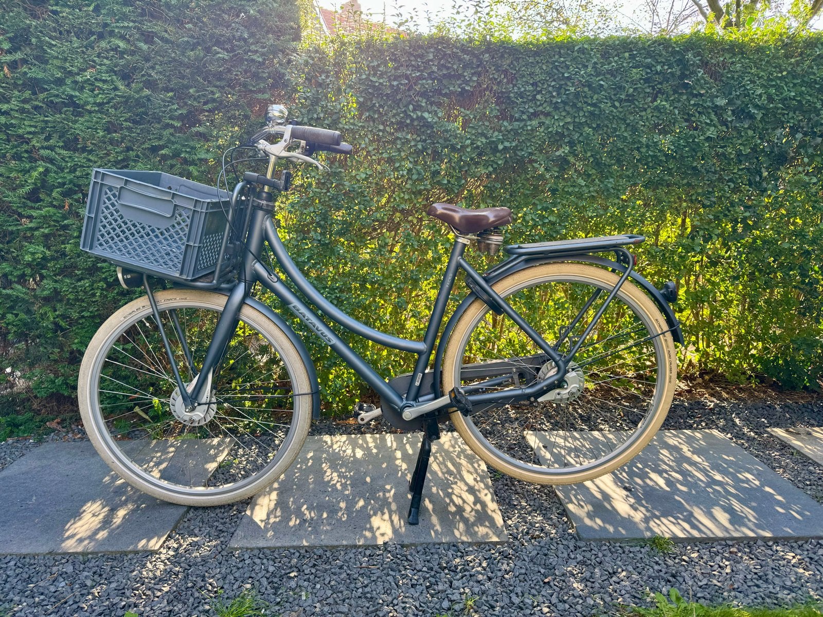 Batavus PACKD N7 2021 Damesfiets - Jeansblauw mat, Ophalen, Versnellingen, Batavus, 53 tot 56 cm
