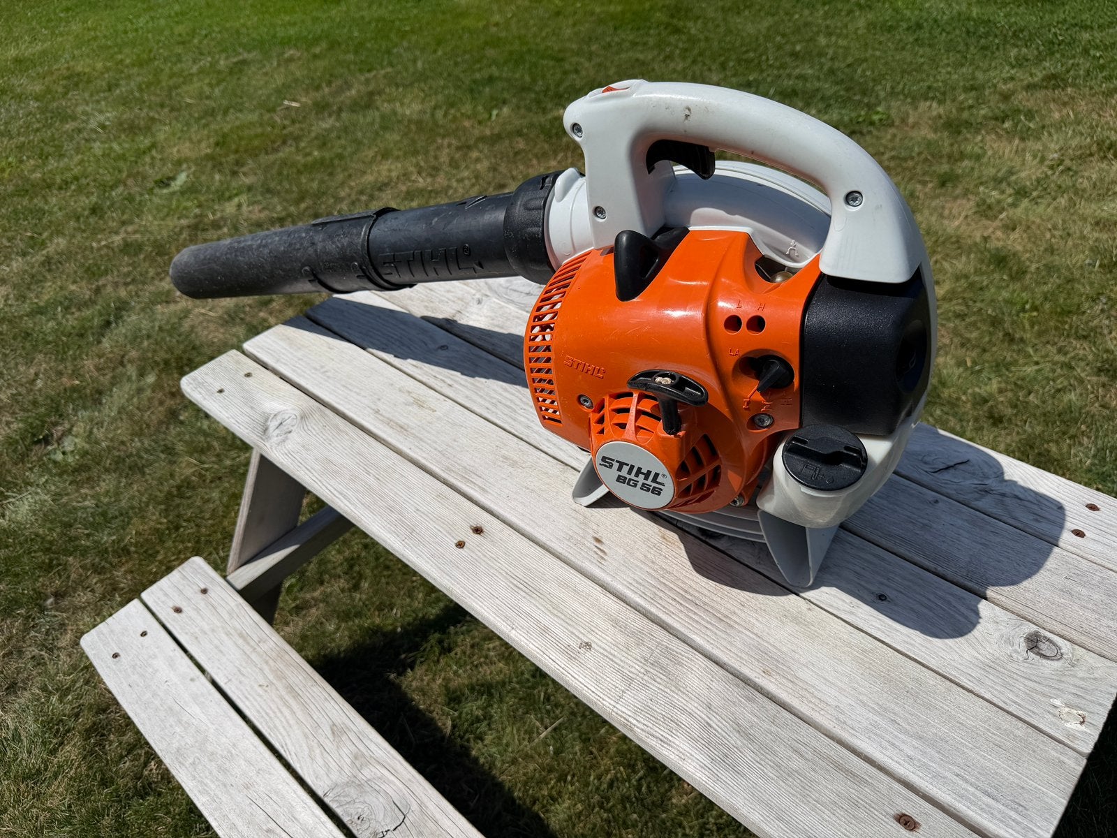 ‼️ stihl bg56 bladblazer ‼️, Tuin en Terras, Bladblazers, Ophalen, Zo goed als nieuw, Benzine