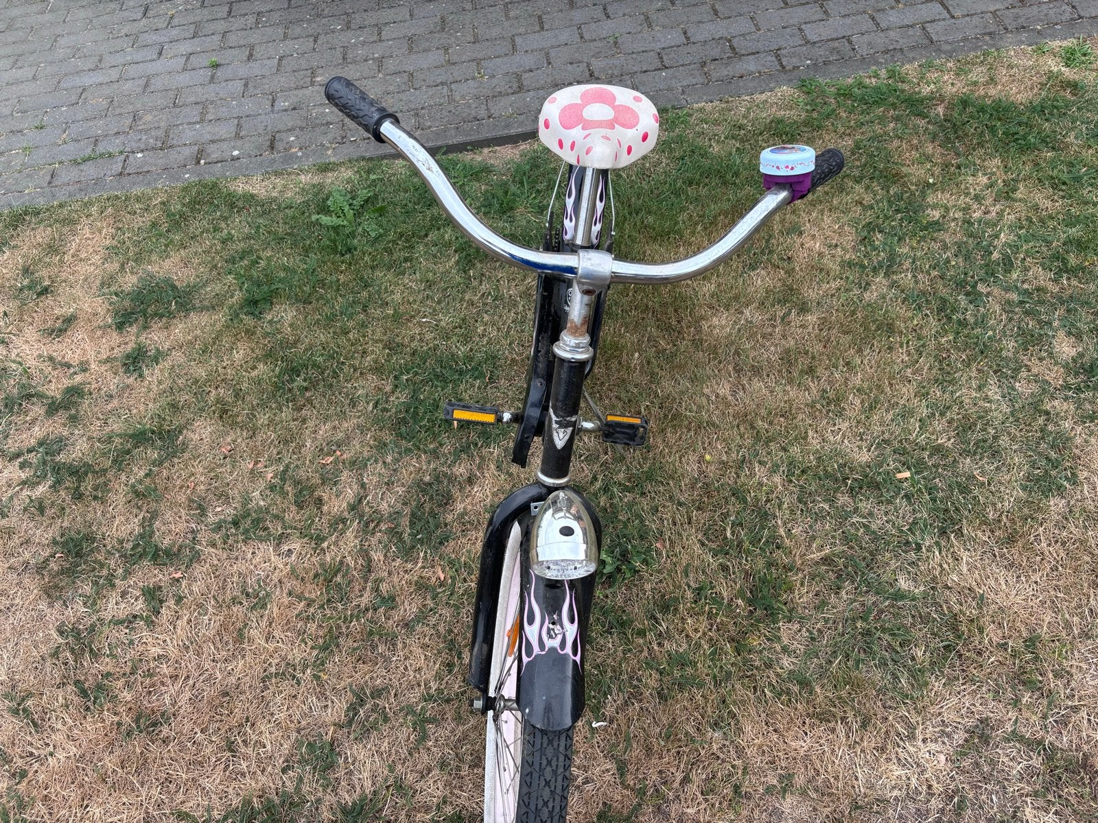 Electra Meisjesfiets 20 inch - Zwart met roze accenten, Ophalen, Gebruikt, Terugtraprem, 16 tot 20 inch