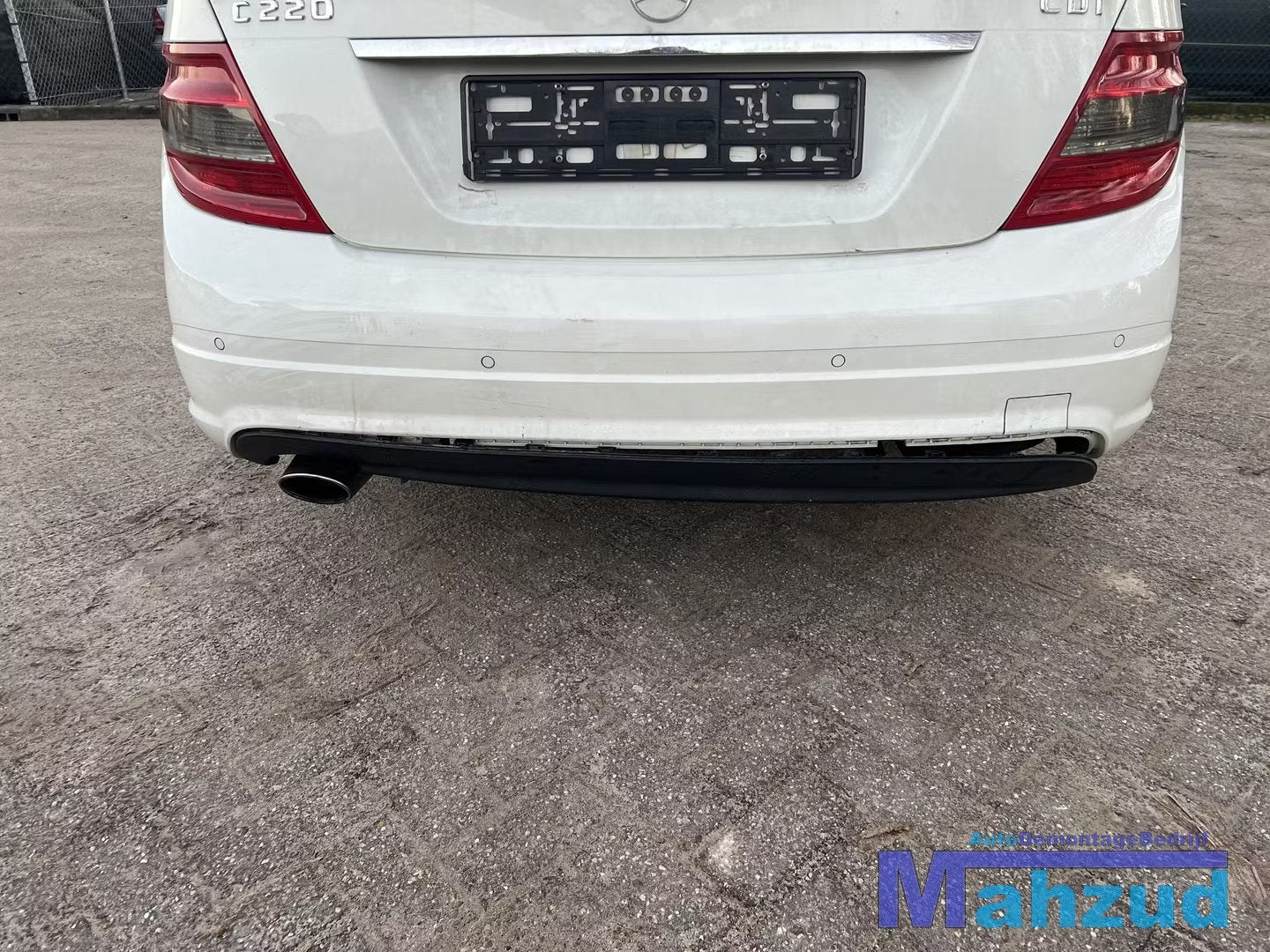 MERCEDES C KLASSE W204 WIT 650 achterbumper 2007-2011, Auto-onderdelen, Gebruikt, Mercedes-Benz AG, Mercedes-Benz, Ophalen of Verzenden
