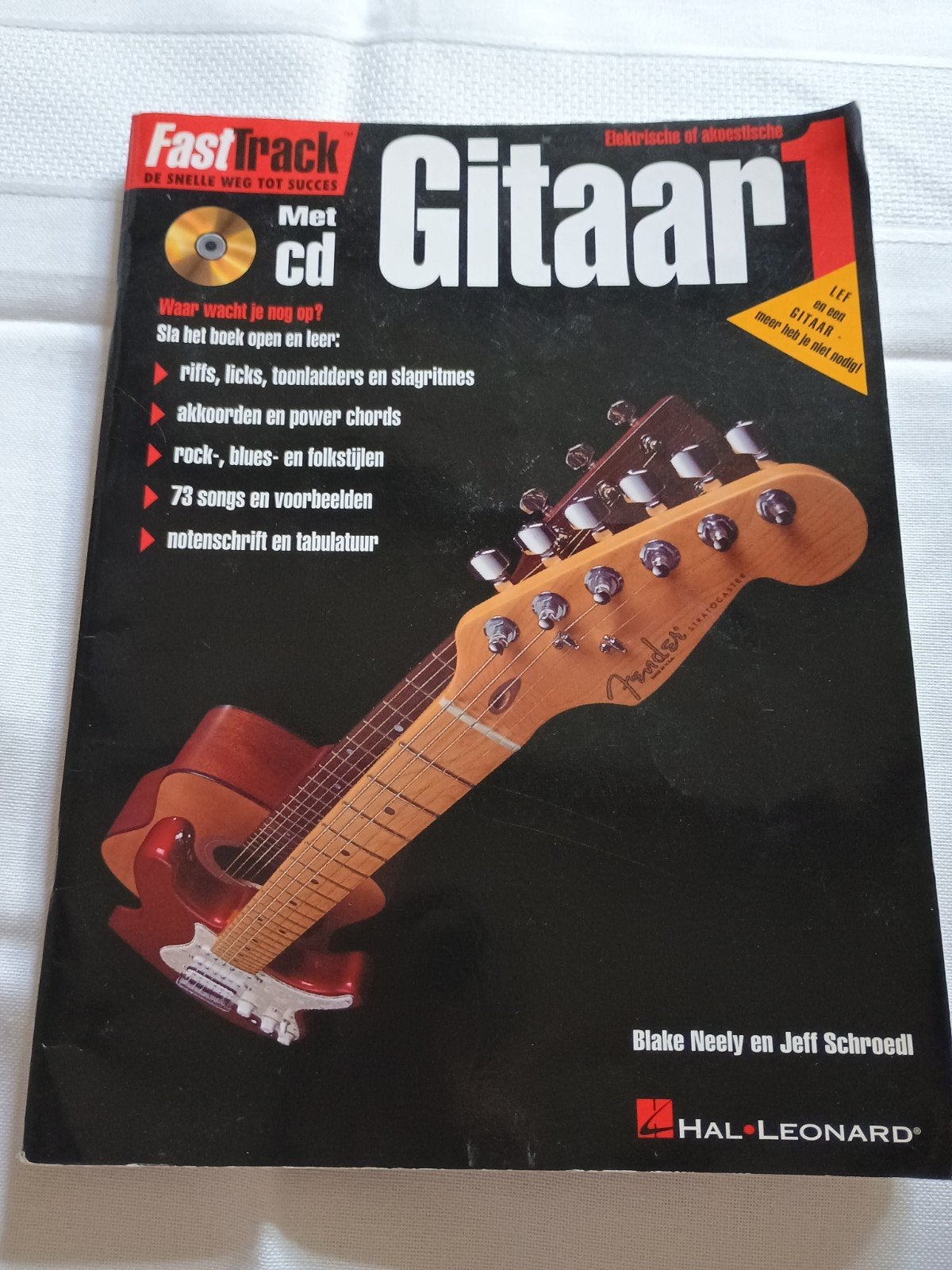 Gitaar lesboek inclusief CD - Deel 1 - Hal Leonard, Overige genres, Les of Cursus, Ophalen of Verzenden, Gitaar