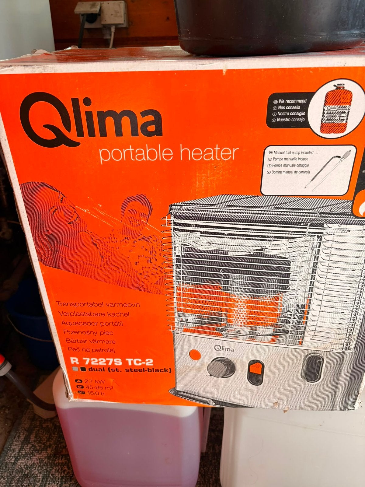 Qlima kachel, Huis en Inrichting, Kachels, Ophalen, Zo goed als nieuw, Hout, Houtkachel