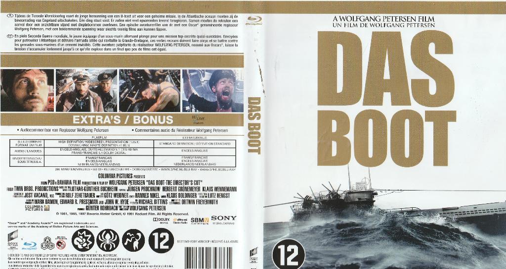 Das boot Blu ray  Ned. ondertiteld, Ophalen of Verzenden, Zo goed als nieuw, Actie