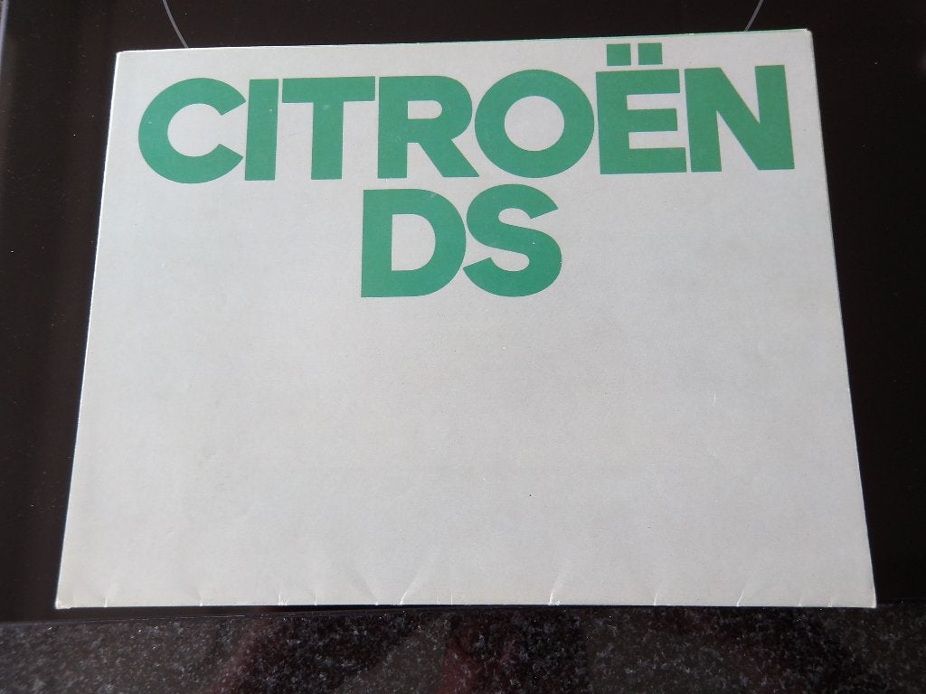 Citroën DS brochure/folder, Ophalen of Verzenden, Gelezen, Citroën