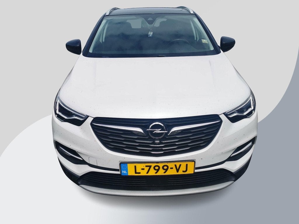 Opel Grandland X 1.2 Turbo Ultimate | Automaat! | Distributi, Auto's, Opel, Gebruikt, 1199 cc, Wit, Leder
