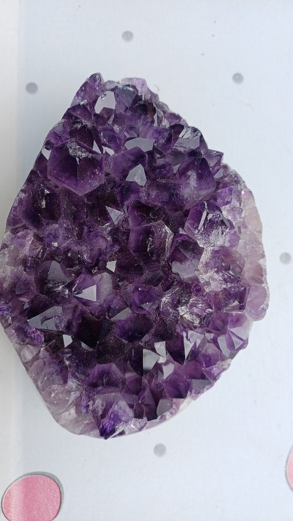 202601 Diep paarse Amethyst. #collectie #verzameling, Ophalen of Verzenden, Mineraal