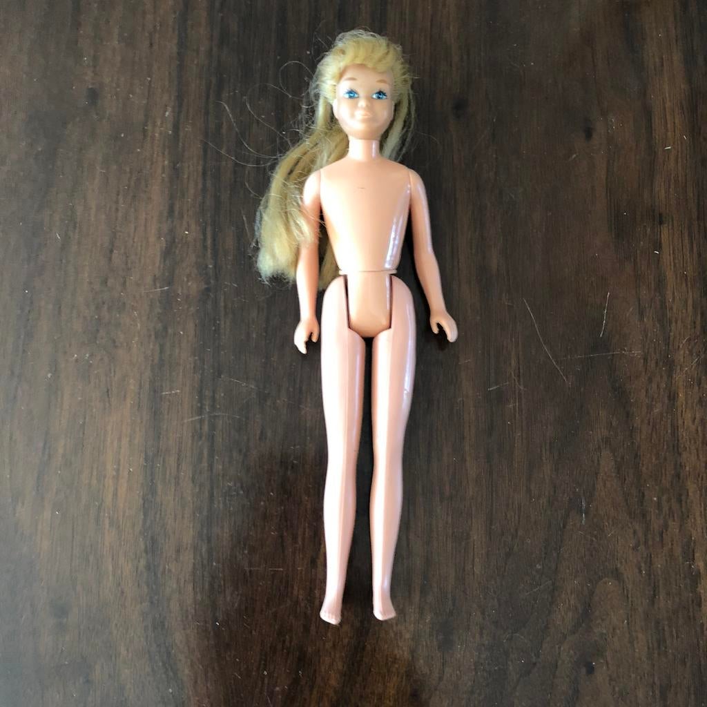 Vintage Skipper pop Mattel jaren 60, Ophalen of Verzenden, Gebruikt, Pop