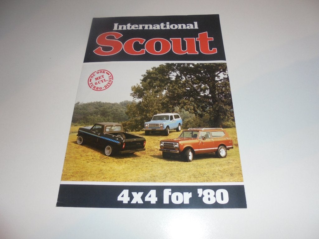brochure International Scout, Ophalen of Verzenden, Gelezen, Overige merken