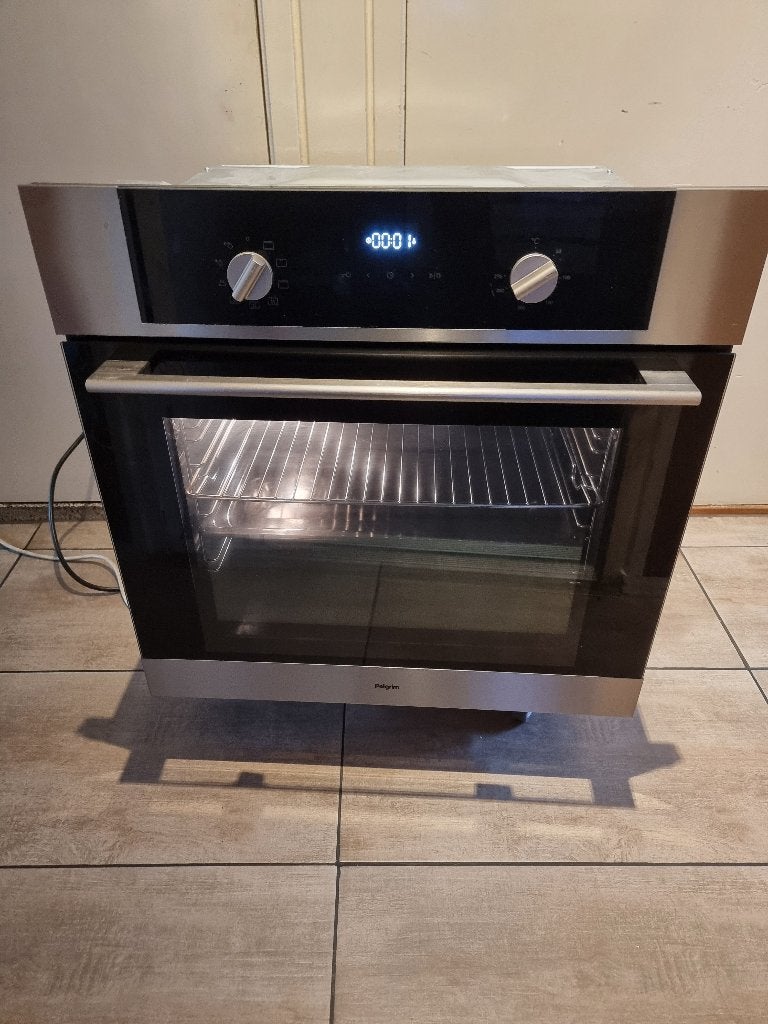 Pelgrim inbouw oven 60 cm met hete lucht type  OVM436RVS, Witgoed en Apparatuur, Ovens, Ophalen, Gebruikt, Hete lucht, Pelgrim