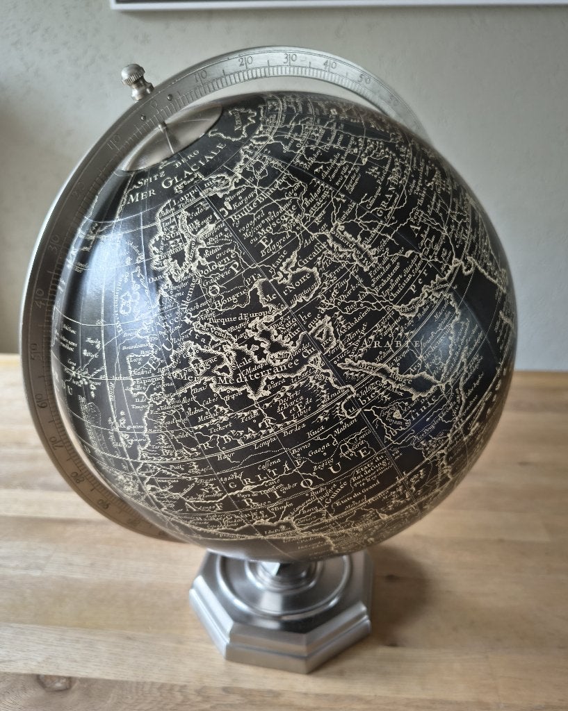 Authentics Models Globe wereldbol Vaugondy vintage round, Ophalen, Draaibaar, Nieuw