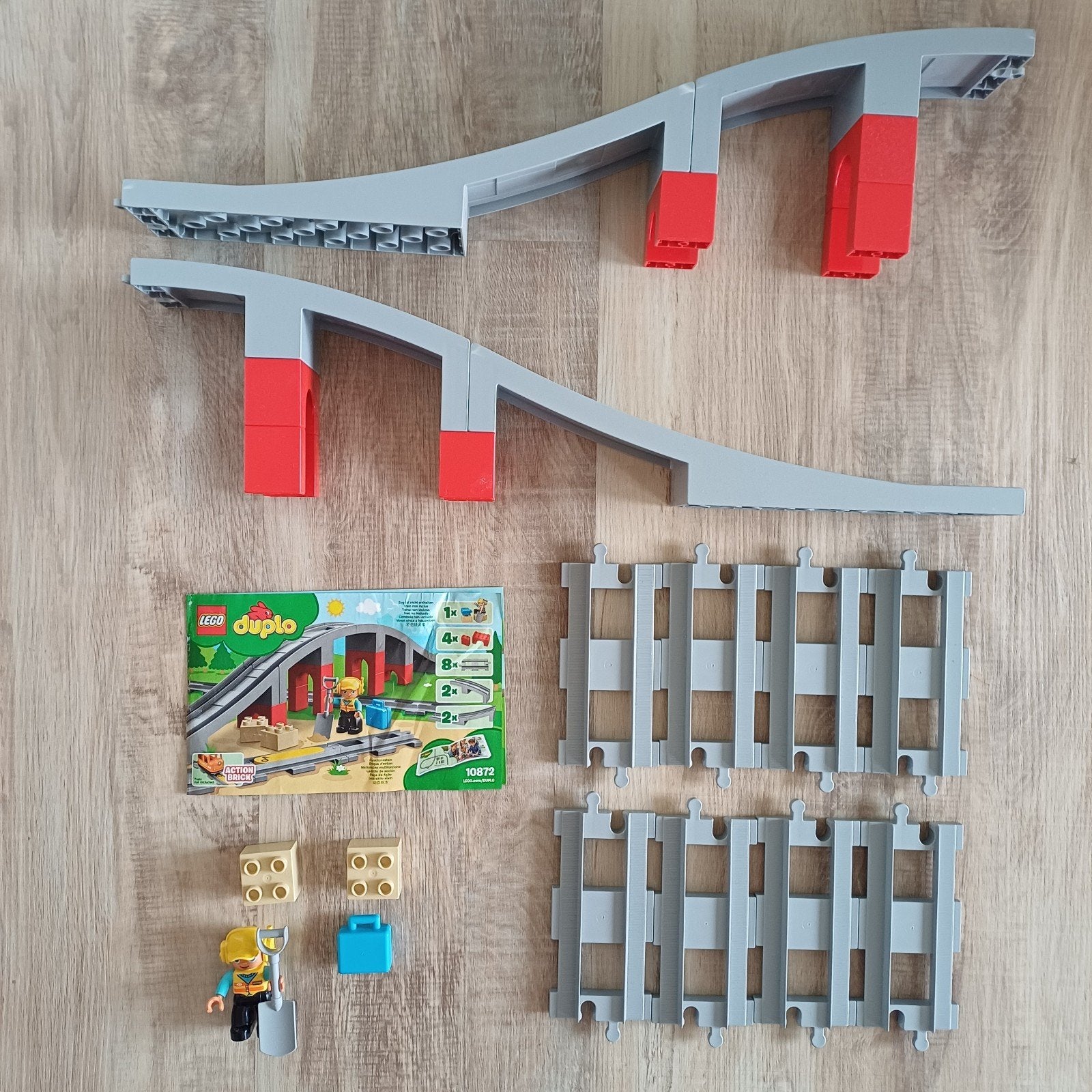 Lego Duplo Treinbrug en Rails (Set 10872), Gebruikt, Ophalen of Verzenden, Duplo, Complete set