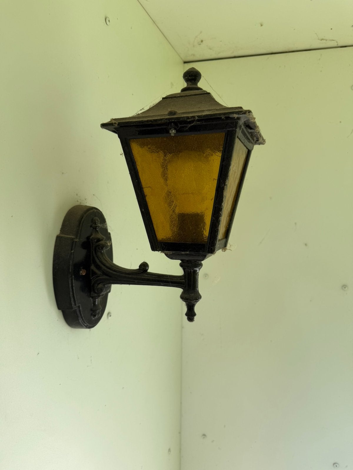 Vintage buitenlamp, Tuin en Terras, Buitenverlichting, Ophalen, Wandlamp, 50 tot 250 watt, IJzer