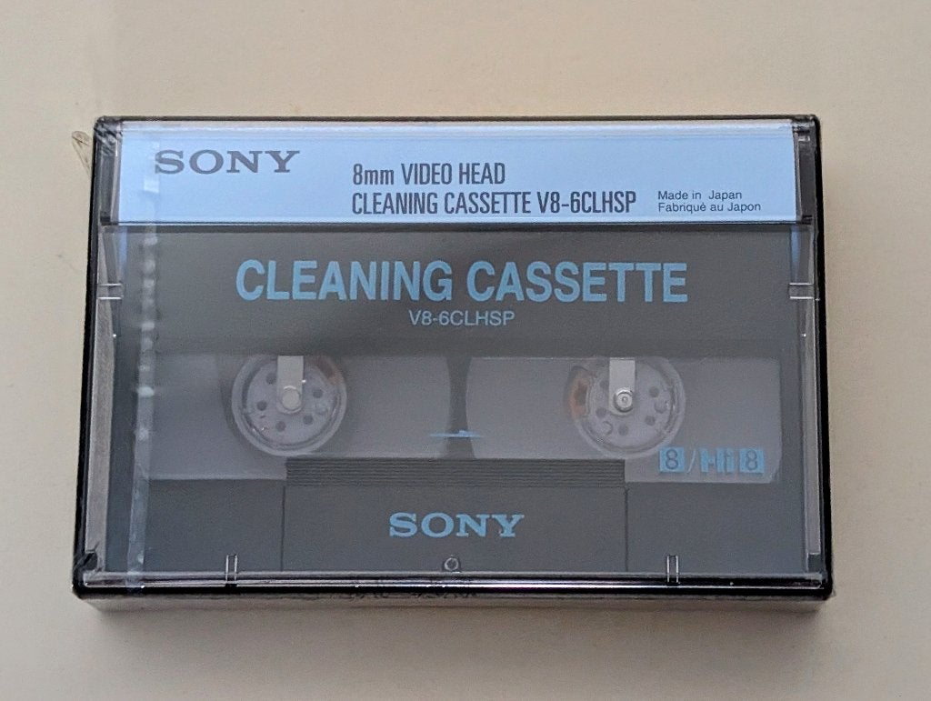 Sony Cleaning Cassette 8mm V8-6CLHSP (NIEUW Sealed!), Ophalen of Verzenden, 8mm, (Video)band