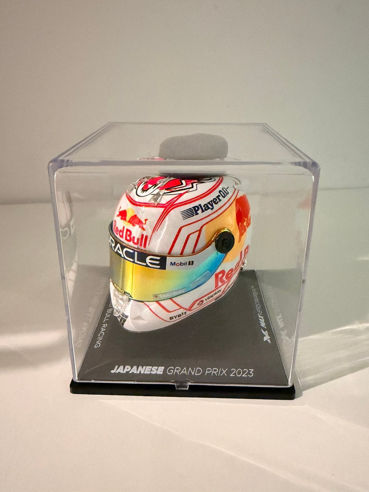Max verstappen helm ( GP Japan 2023 1:4), Ophalen of Verzenden, Zo goed als nieuw, Auto
