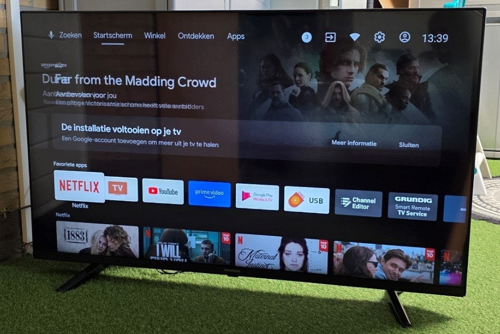 Grundig 50 inch 127cm Google Android Smart TV, Ophalen, Zo goed als nieuw