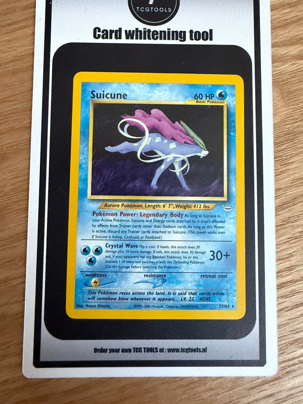 Suicune 27 Neo Revelation NM, Ophalen of Verzenden, Zo goed als nieuw