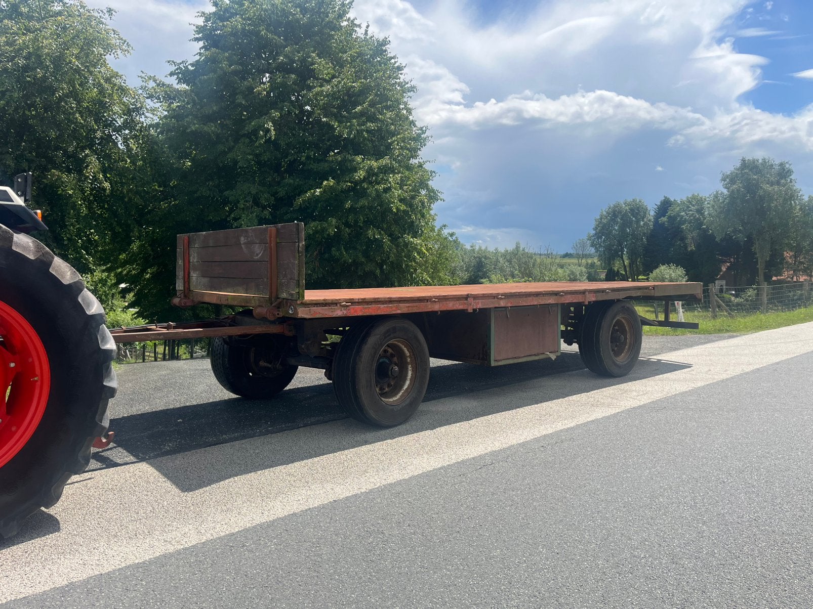 Landbouwwagen/ balen wagen, Zakelijke goederen, Agrarisch | Werktuigen, Ophalen, Transport
