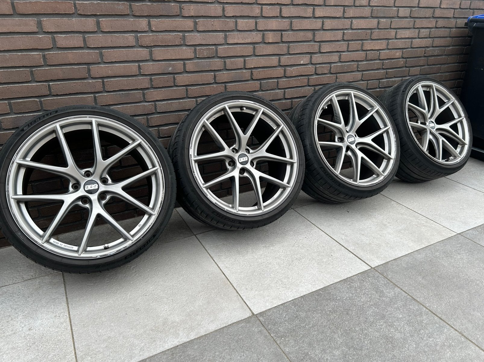 Originele 20 inch BBS CI-R velgen incl Michelin banden, Auto-onderdelen, Banden en Velgen, Ophalen, Gebruikt, 275 mm, Banden en Velgen
