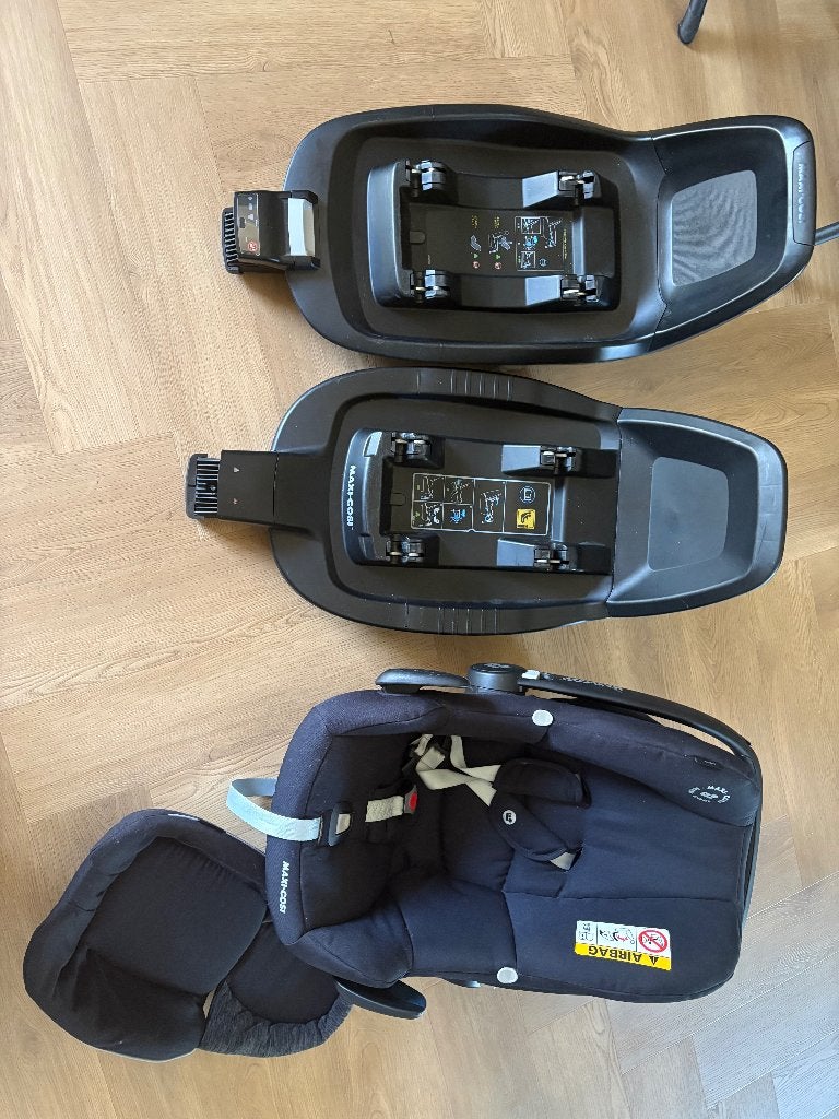 Maxi cosi incl 2x base, ook los te koop, Kinderen en Baby's, Autostoeltjes, Ophalen, Gebruikt, Isofix, 0 t/m 13 kg