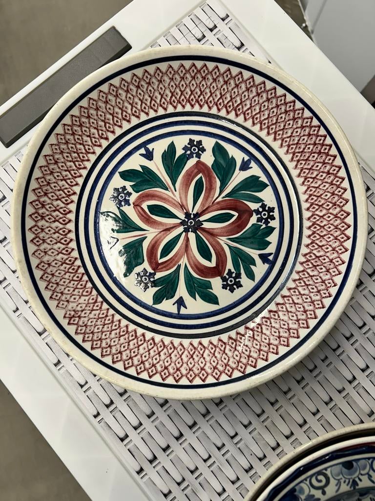 Boerenbont Rijstschaal 28cm - Societe Ceramique Maastricht, Ophalen of Verzenden