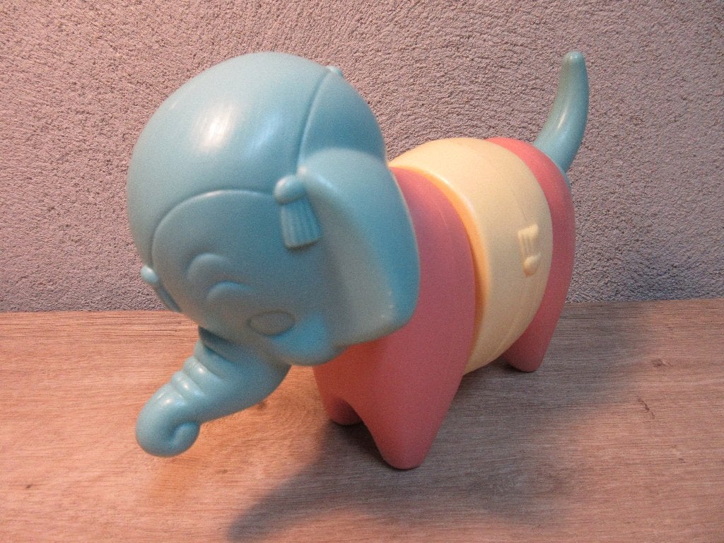Vintage pastel tupperware olifant, Ophalen of Verzenden, Gebruikt, Overige typen