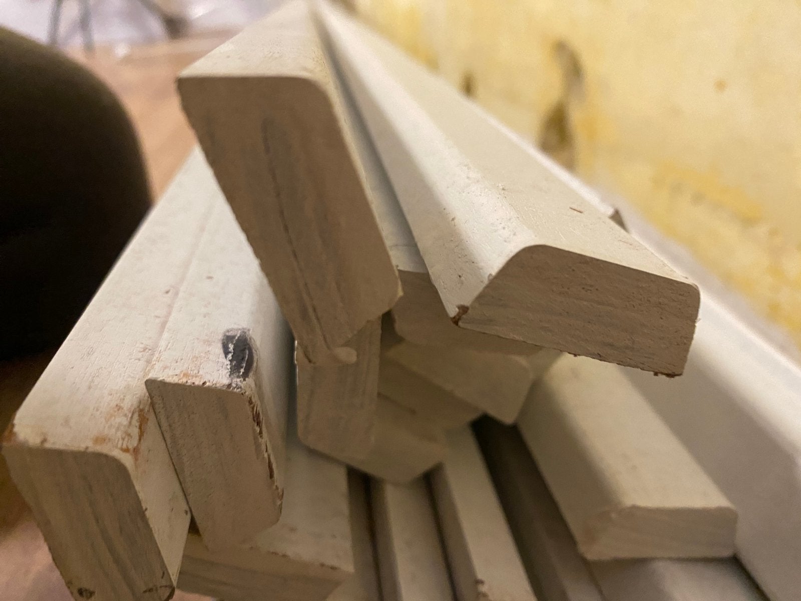 Hardhouten latten, Ophalen of Verzenden, Zo goed als nieuw, Overige materialen, Plinten