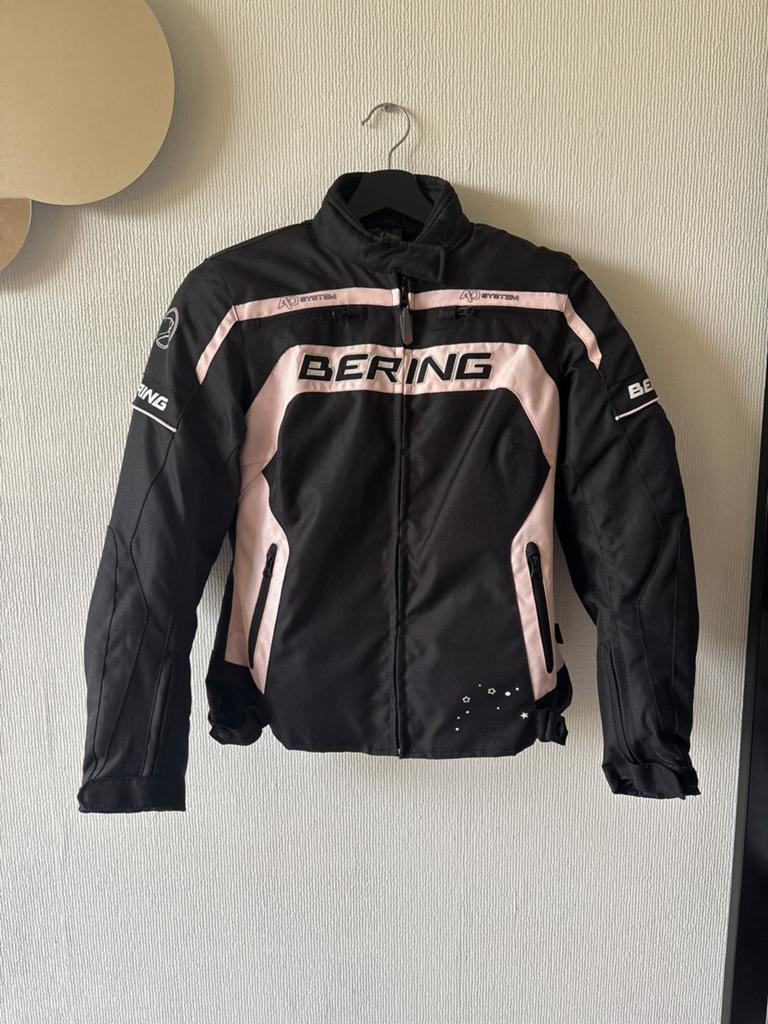 Bering Lady motorjas textiel zwart/roze, Motoren, Ophalen of Verzenden, Tweedehands, Dames, Jas | textiel