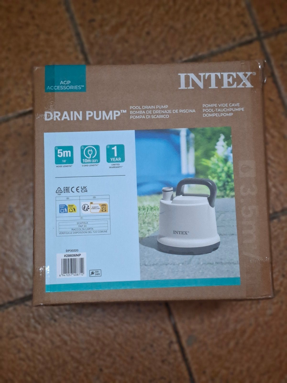 Intex Drain Pump - Zwembad leegpompen, Ophalen of Verzenden