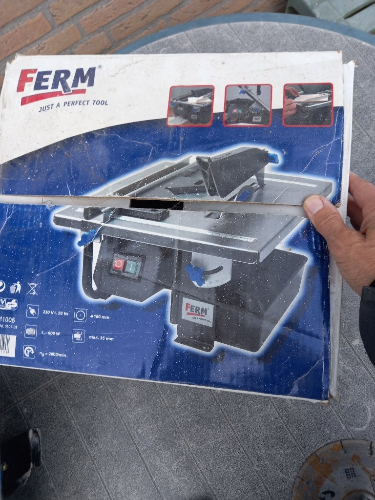 tegelzaagmachine, Ophalen, Gebruikt, Overige typen, Ferm