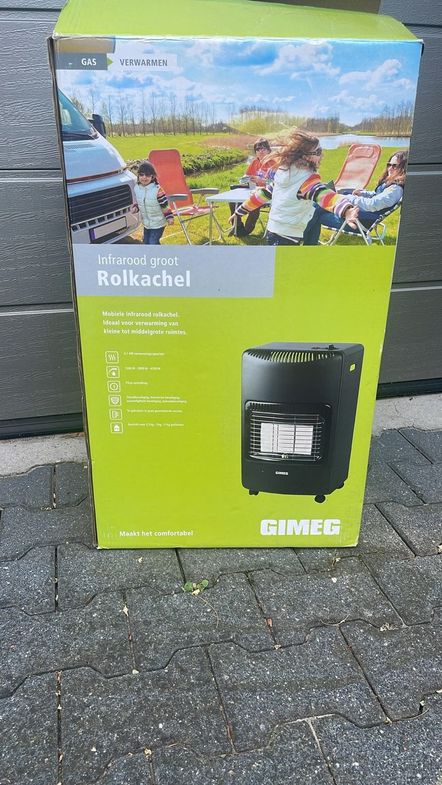Gimeg Infrarood Rolkachel - Gasverwarming, Ophalen, Gas, Overige soorten, Zo goed als nieuw
