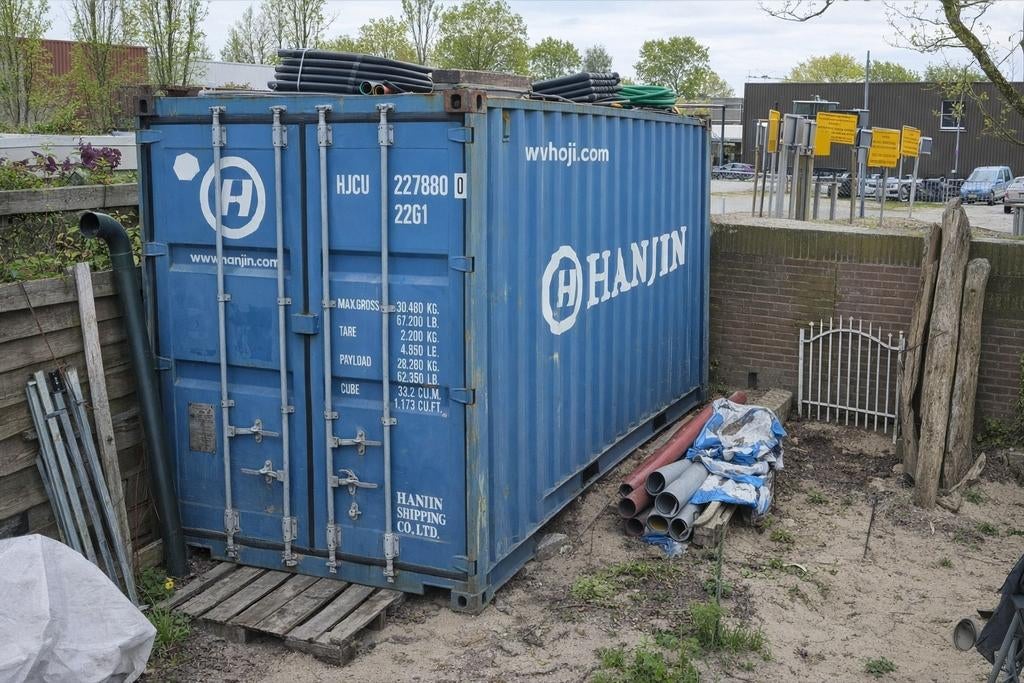 Nette goede zeecontainer 20ft, A-kwaliteit, schappenindeling, Ophalen