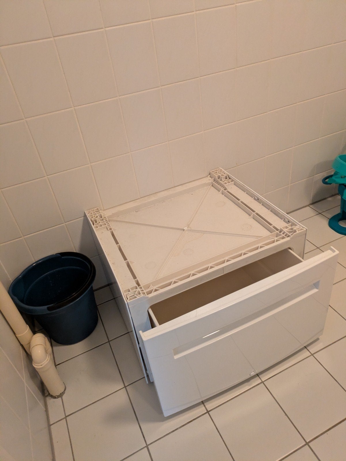 Wasmachine verhoger met lade, Witgoed en Apparatuur, Wasmachines, Ophalen, 1200 tot 1600 toeren, 85 tot 90 cm