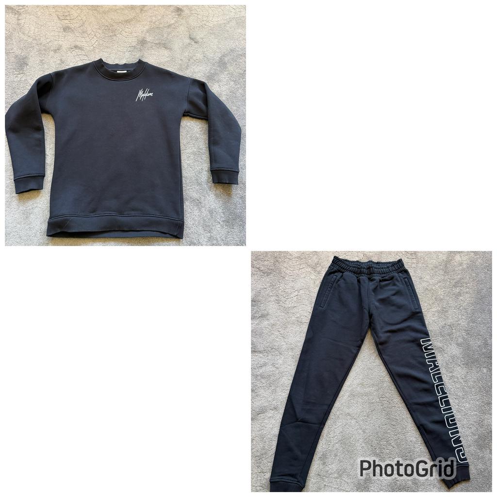 Joggingpak (2-delig) zwart Malelions meisje mt 164-176, Ophalen of Verzenden, Zo goed als nieuw, Meisje, Setje