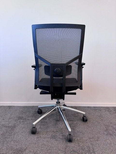 Donati bureaustoel met mesh rugleuning–NEN 1335,149€/st,19st, Huis en Inrichting, Gebruikt, Zwart, Ophalen of Verzenden, Bureaustoel