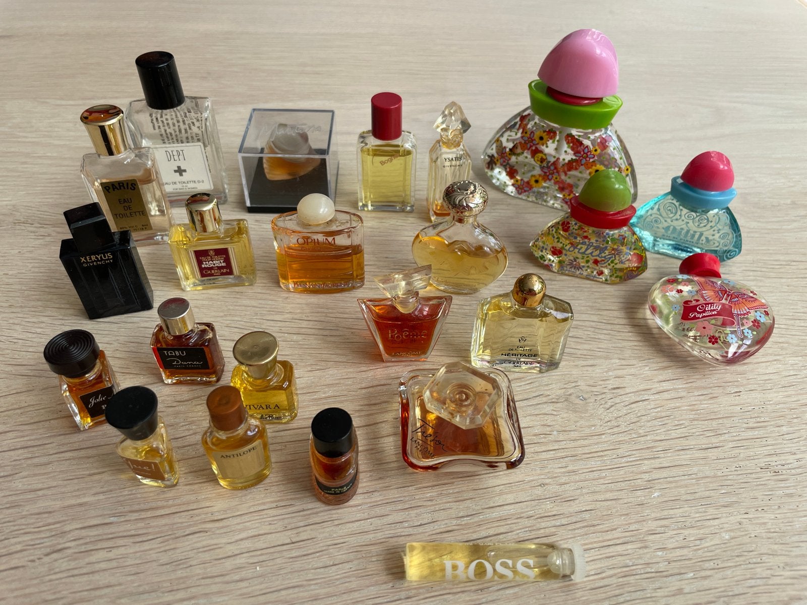 Collectie miniatuur parfumflesjes en testers, Sieraden, Tassen en Uiterlijk, Uiterlijk | Parfum, Ophalen of Verzenden, Gebruikt