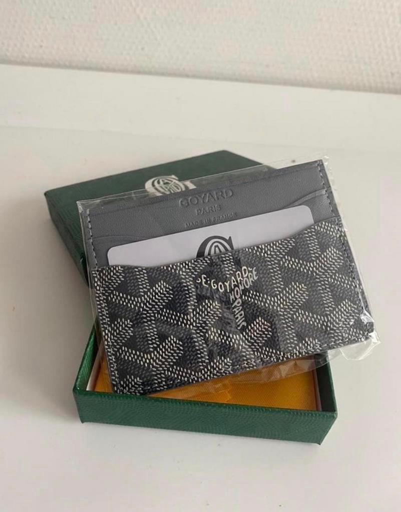 Goyard Kaarthouder Grijs - Nieuw in Doos met bon (origineel), Overige merken, Nieuw, Ophalen of Verzenden, Grijs
