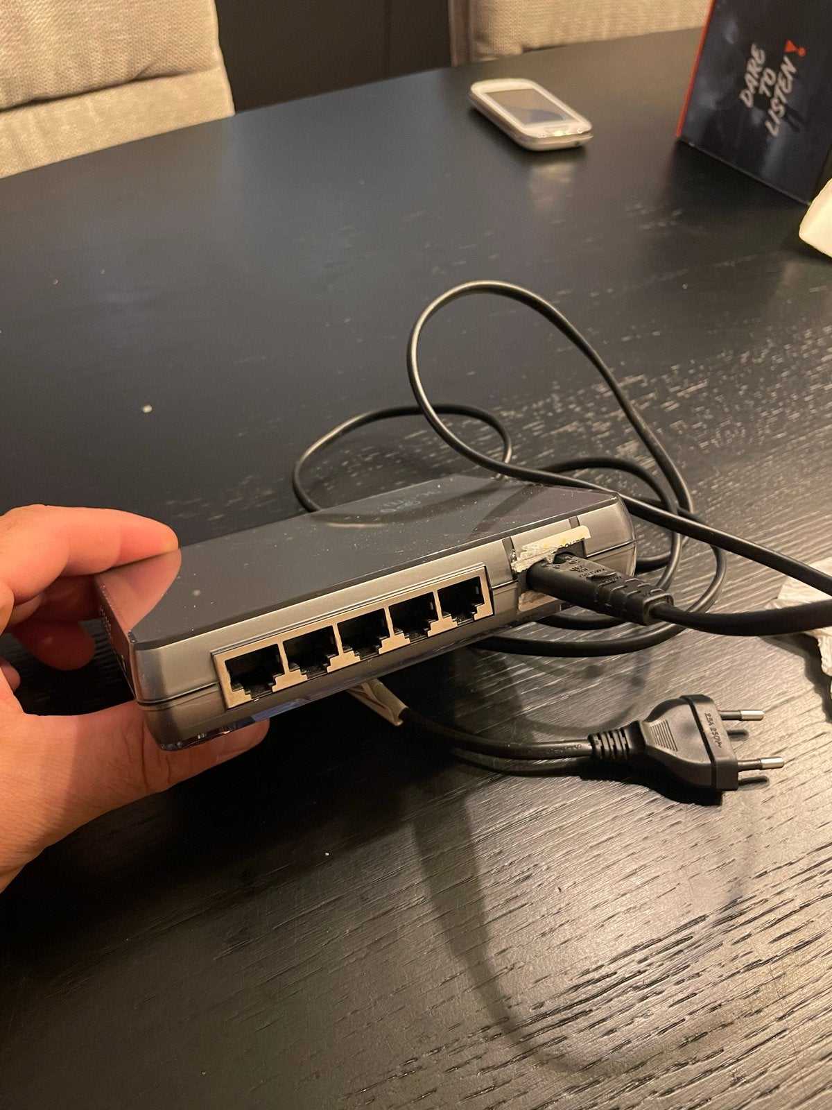 3Com Switch 5 (3CFSU05) - 5-poorts Ethernet Switch, Computers en Software, Netwerk switches, Ophalen, Gebruikt