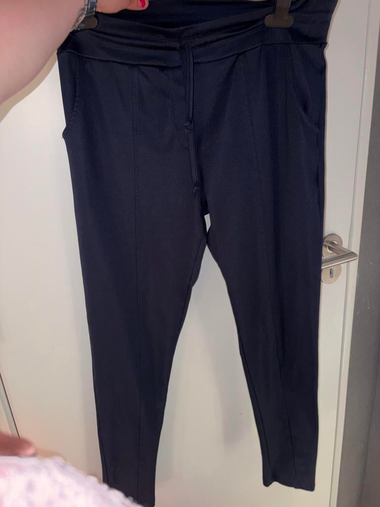 Triple Nine blauwe travelstof broek maat M, Blauw, Ophalen of Verzenden, Maat 36 (S), Lang