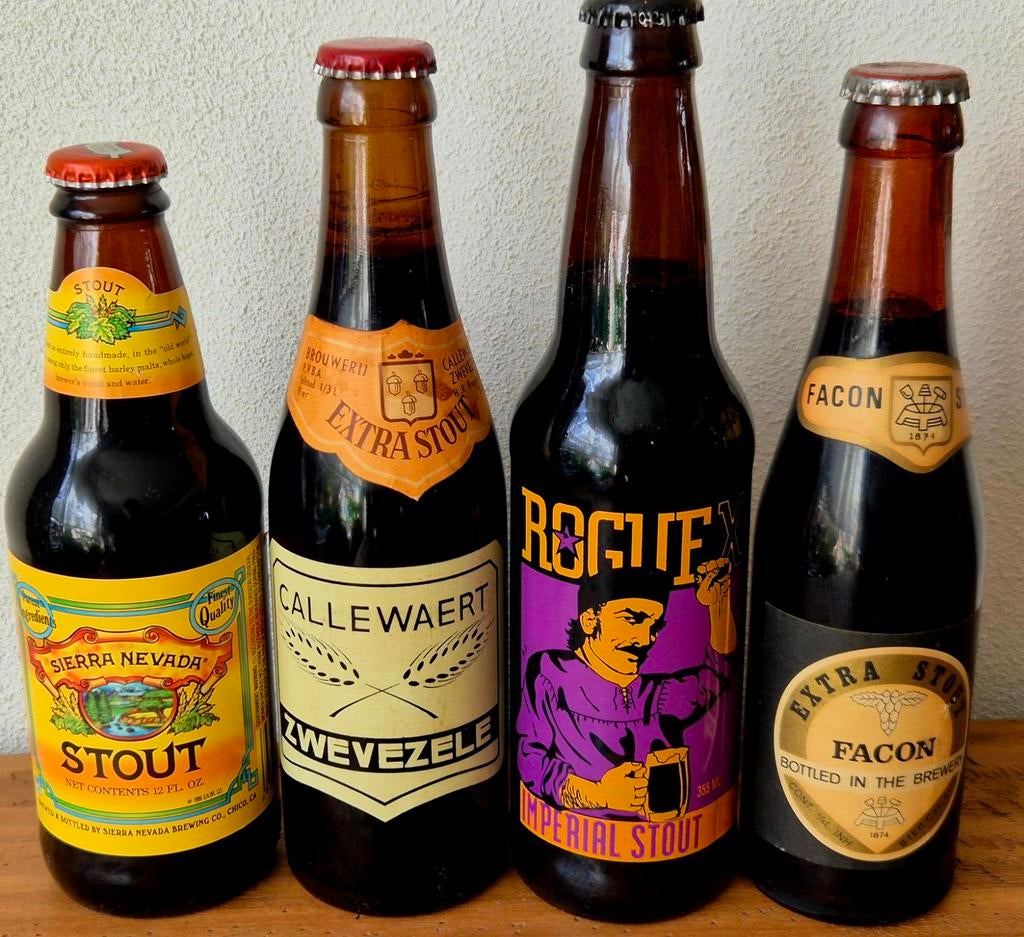 Verzamelaar; aparte volle flessen STOUT bier, Ophalen of Verzenden, Zo goed als nieuw, Flesje(s), Overige merken